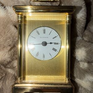 Bucherer Gold Mantel Clock